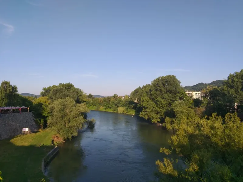 A stretch of the Vrbas River beside Kastel fortress in Banja Luka